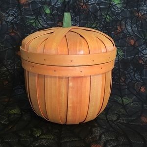 Wooden Pumpkin Basket